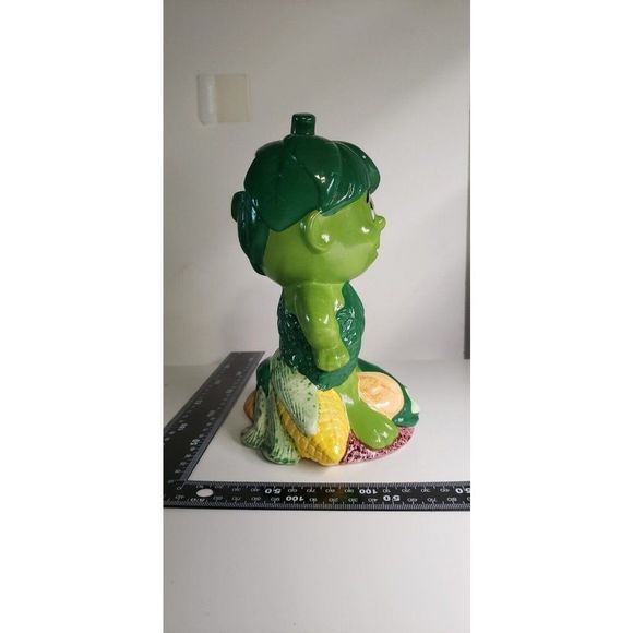 Working Vintage Green Giant Co. 1985 Little Green Sprout Piggy Bank Music - Picture 9 of 11